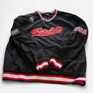 Starter black New England Patriots windbreaker Size M #NFL #windbreaker